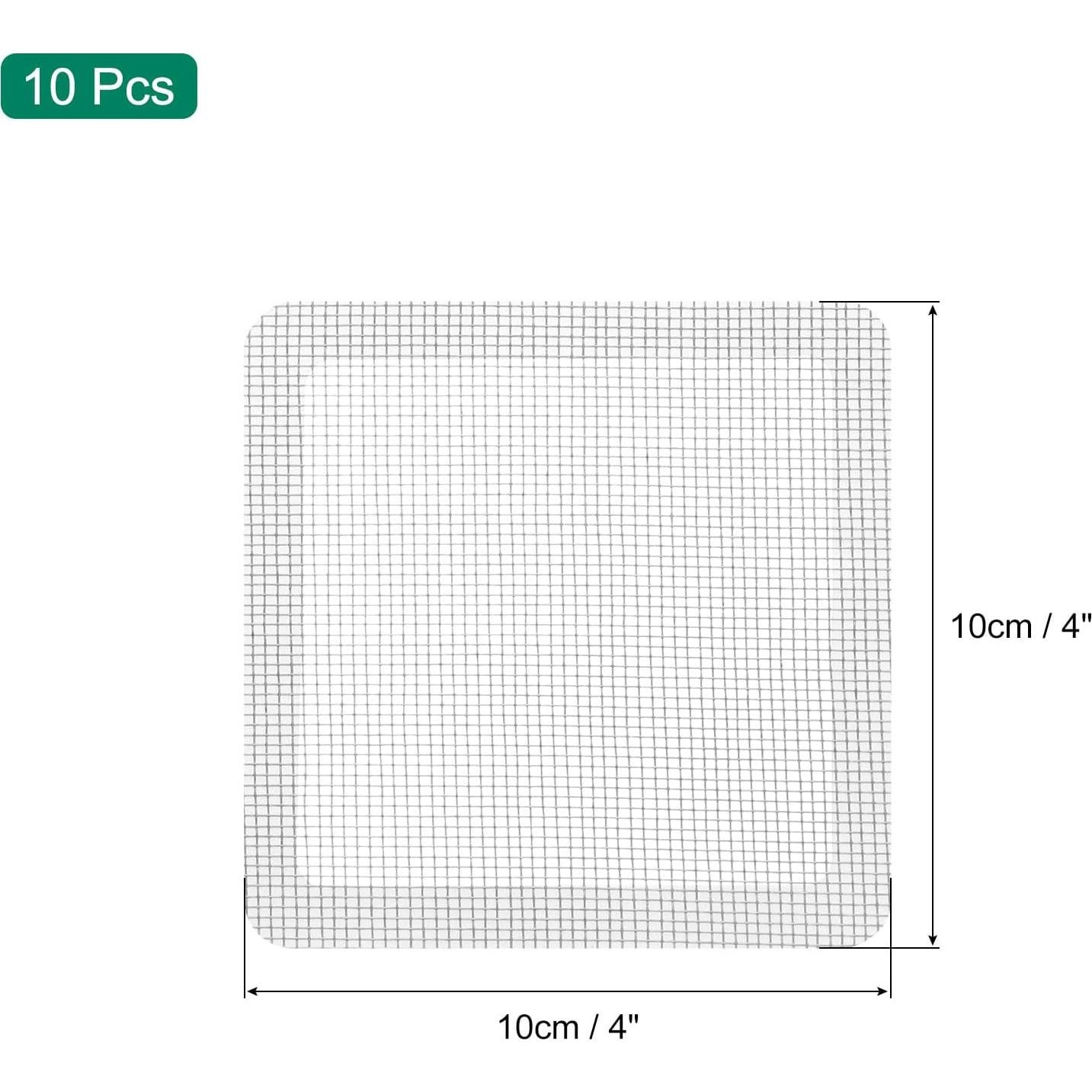 Kit de Reparación de Pantallas de Ventana uxcell - 10 Piezas 10x10cm