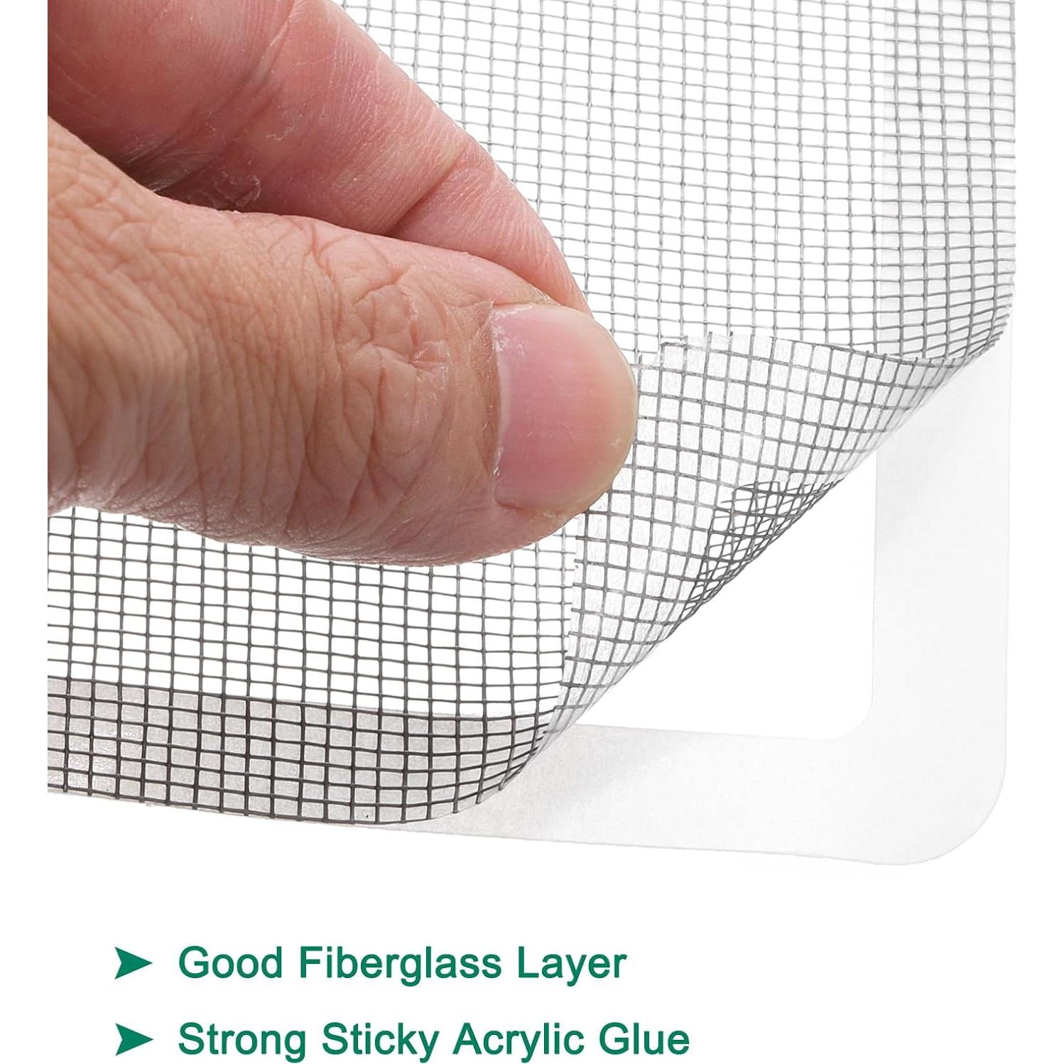 Kit de Reparación de Pantallas de Ventana uxcell - 10 Piezas 10x10cm