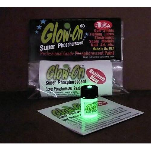 Pintura Glow-On Original 2.3 ml Brillo Verde y Blanco