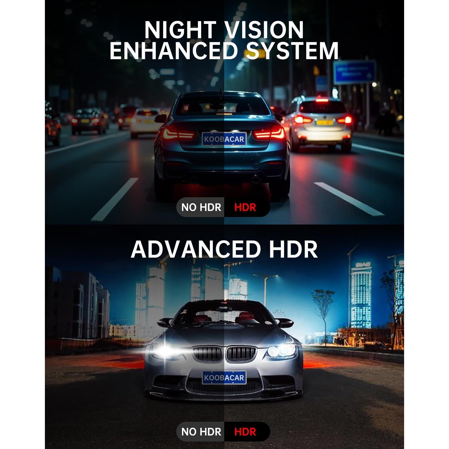 Cámara Dash 4K KooBaCar D17 con GPS y Pantalla IPS 3.20"