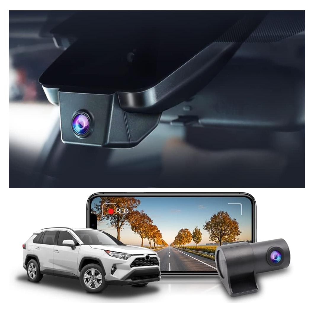 Cámara Dash Fitcamx 4K Delantera + 1080P Trasera para Toyota RAV4 2019-2021