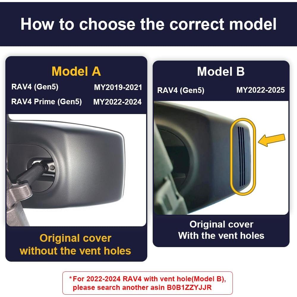 Cámara Dash Fitcamx 4K Delantera + 1080P Trasera para Toyota RAV4 2019-2021