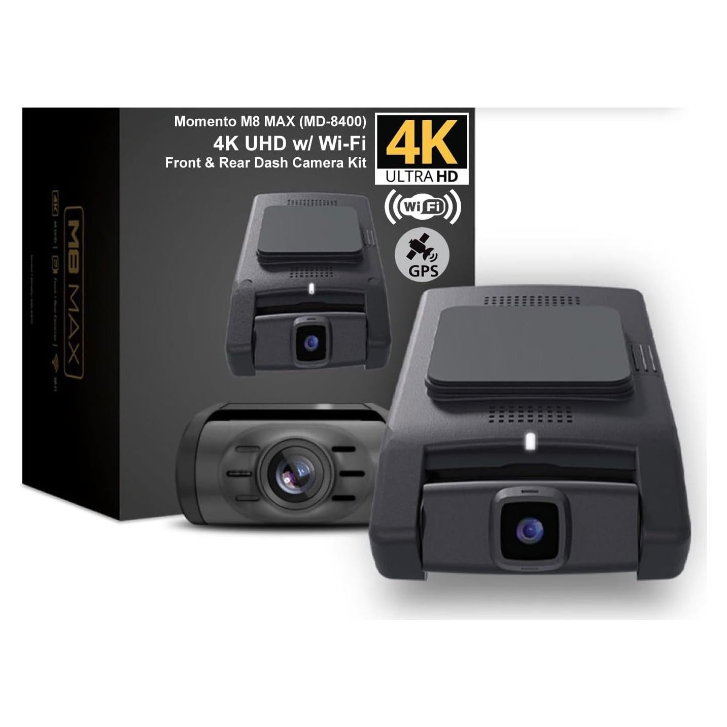Cámara de Tablero Momento M8 MAX 4K UHD GPS Doble Wi-Fi