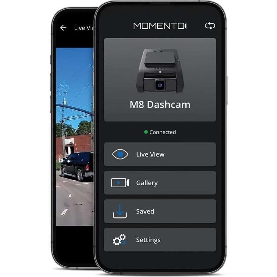 Cámara de Tablero Momento M8 MAX 4K UHD GPS Doble Wi-Fi