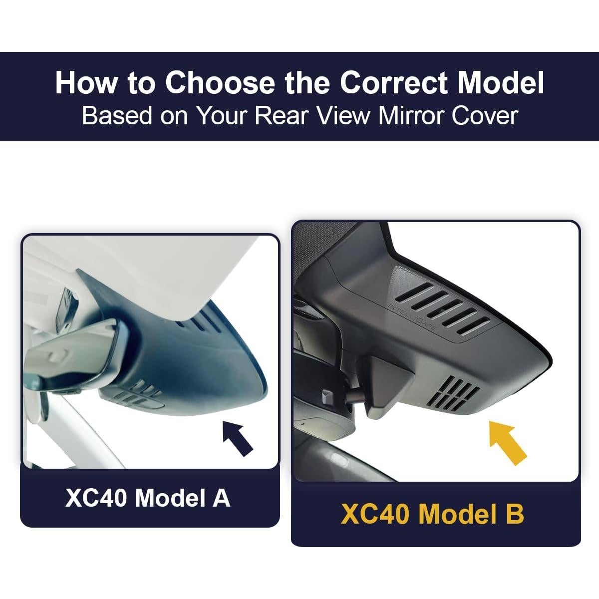 Cámara de Tablero Dual Fitcamx 4K Frontal + 1080P Trasera para Volvo XC40