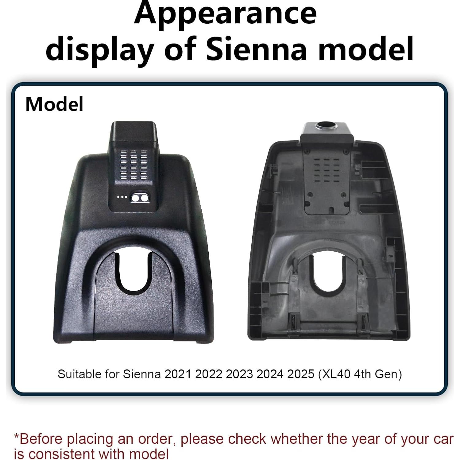 Cámara Dash 4K Mangoal para Toyota Sienna 2021-2025