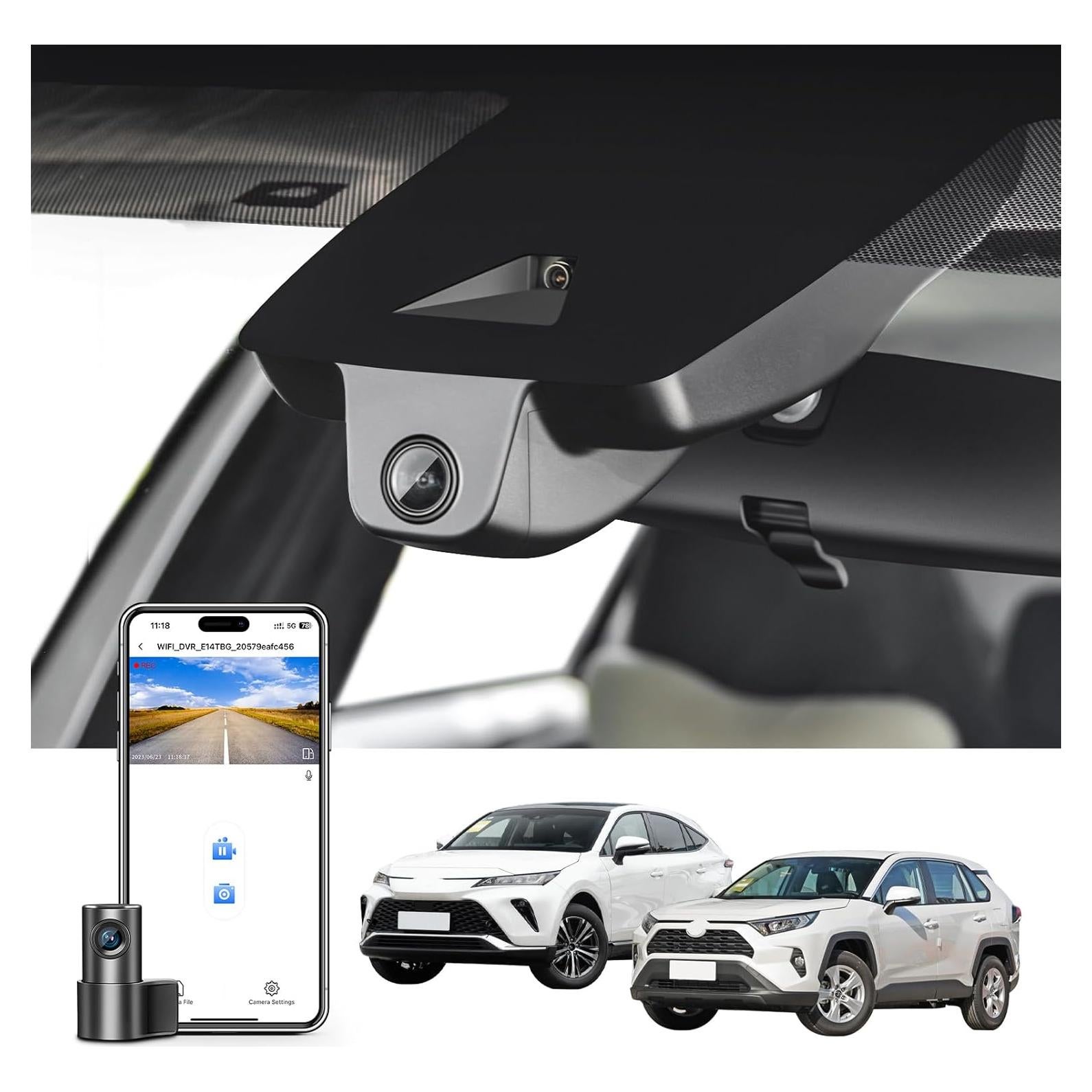 Cámara Dash 4K Mangoal para Toyota RAV4 2019-2024, 128GB