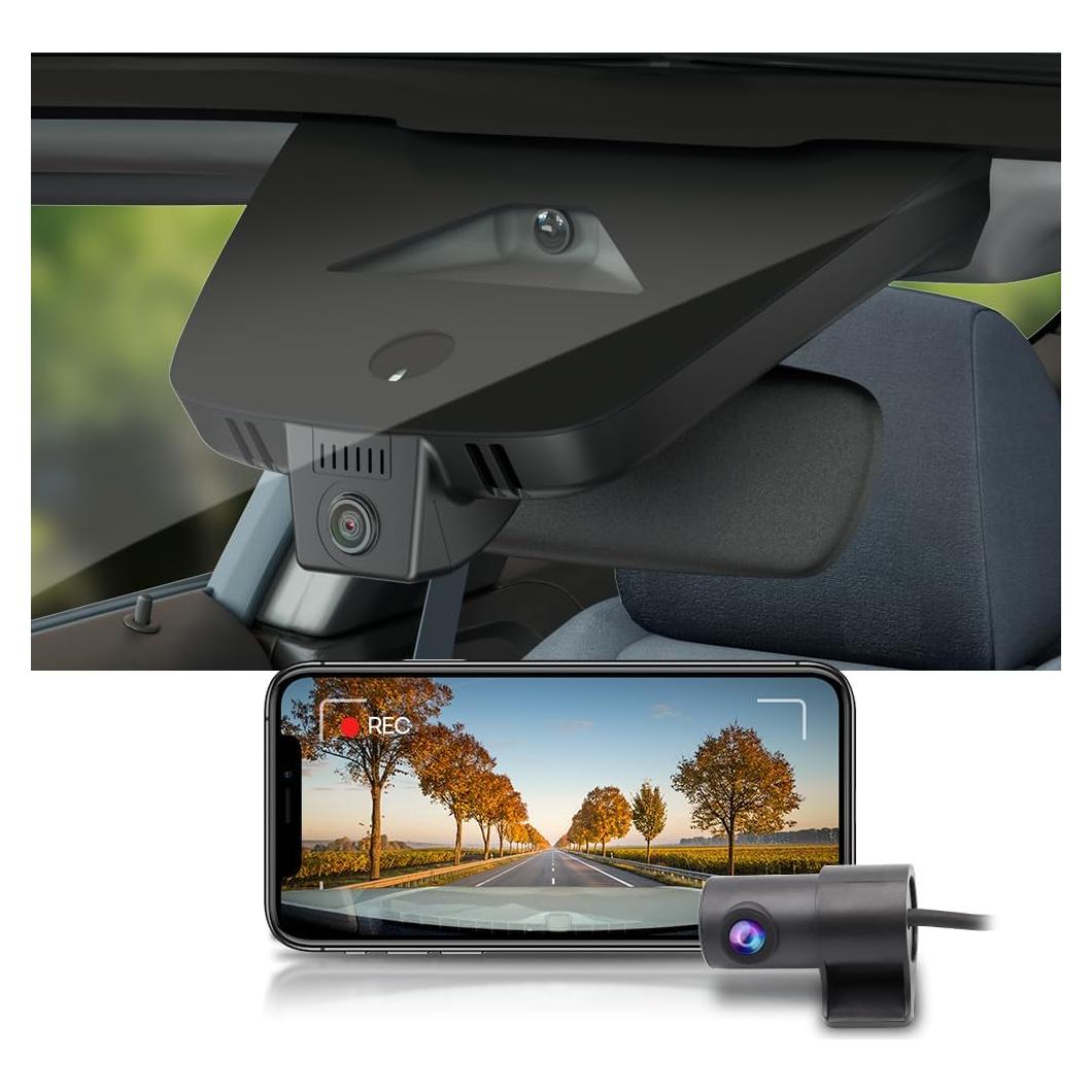 Cámara Dash Fitcamx HD2-D1300 4K Delantera + 1080P Trasera