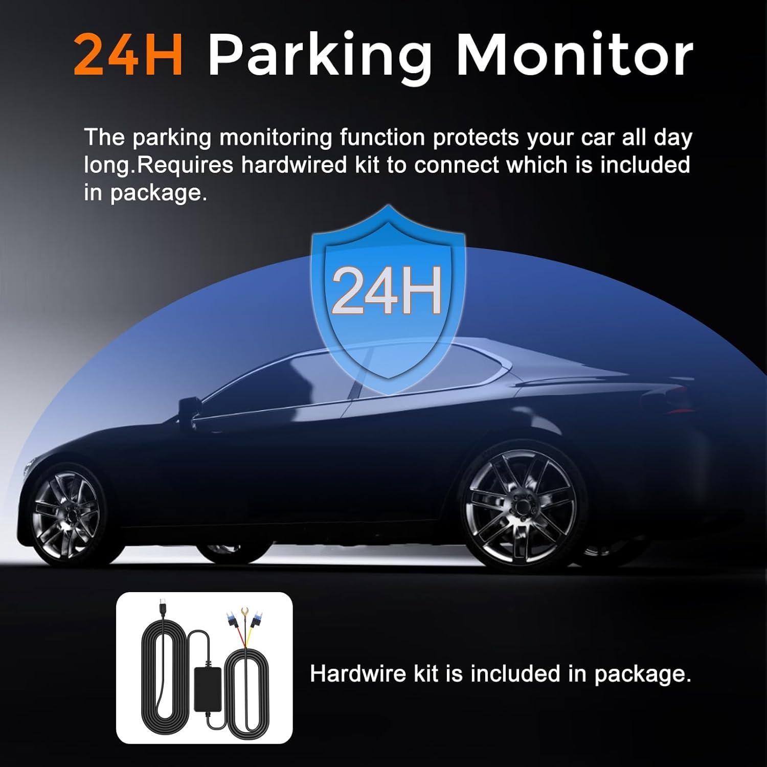 Cámara Dash 4K QiyuanLS 3 Canales con WiFi y Tarjeta 64GB