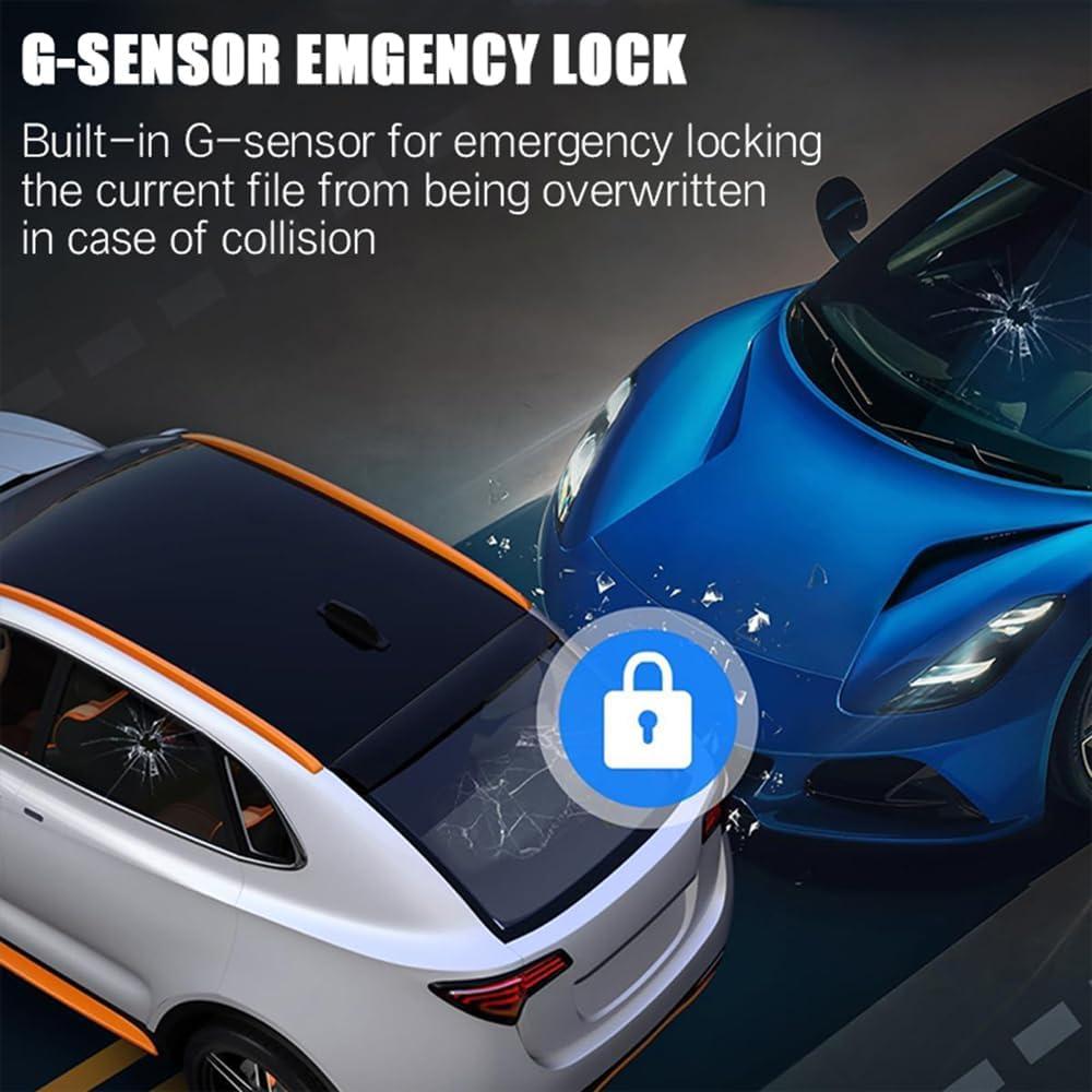 Cámara Dash 4K QiyuanLS 3 Canales con WiFi y Tarjeta 64GB