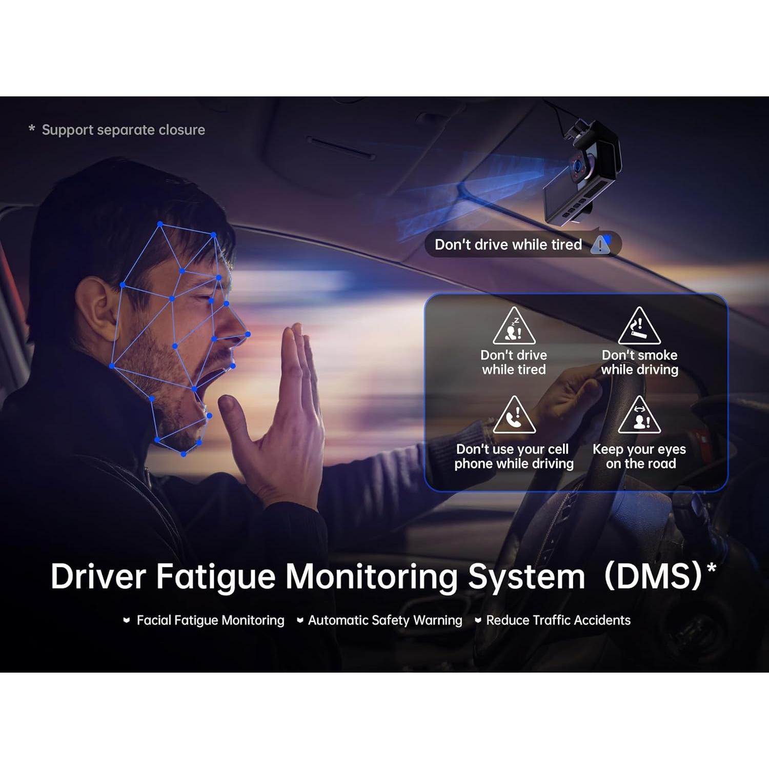 Cámara de Salpicadero Pelsee P2 Trio 4K + 1080P + 1080P