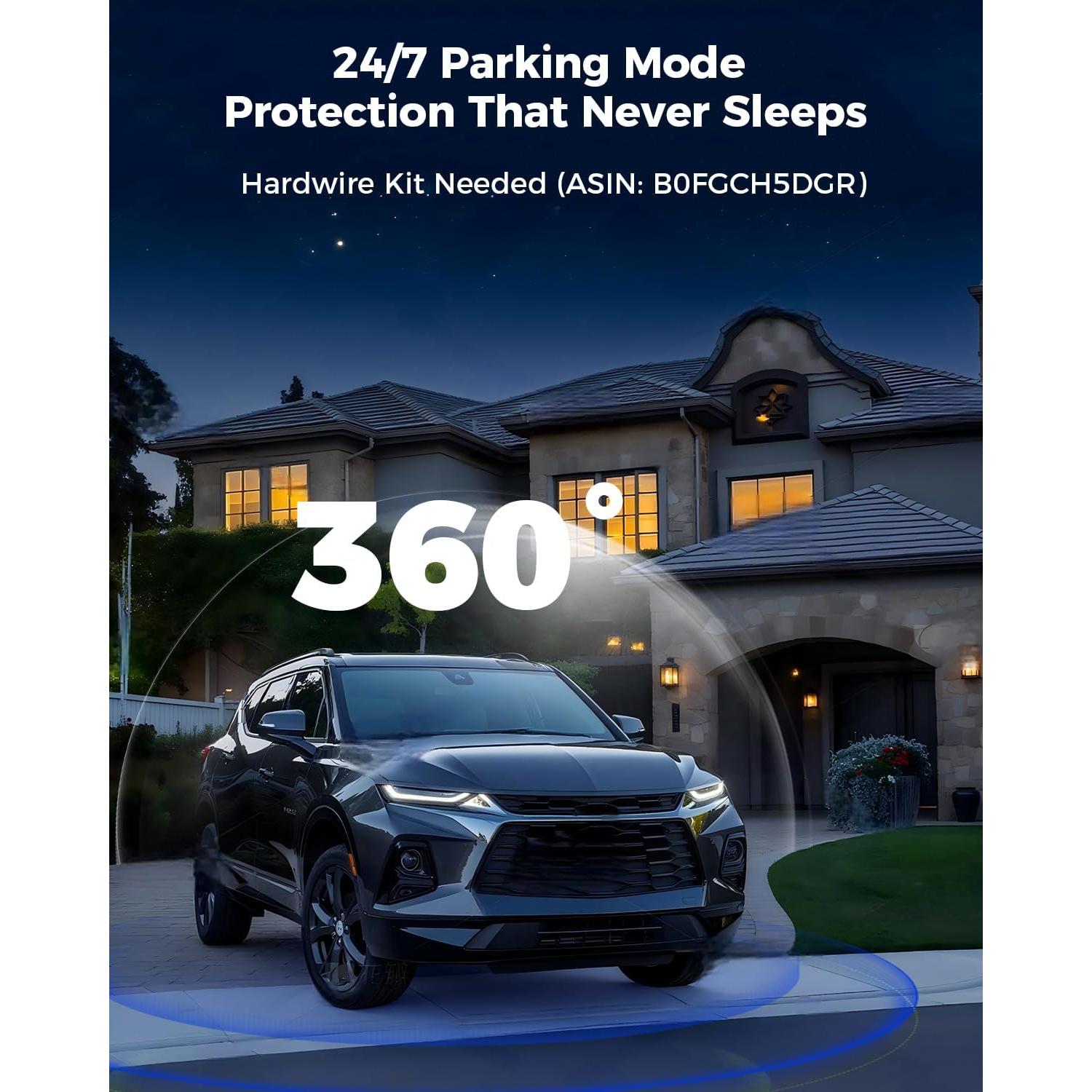 Cámara Dash 4K Freexar D4 360° 4 Canales GPS Wi-Fi 128GB