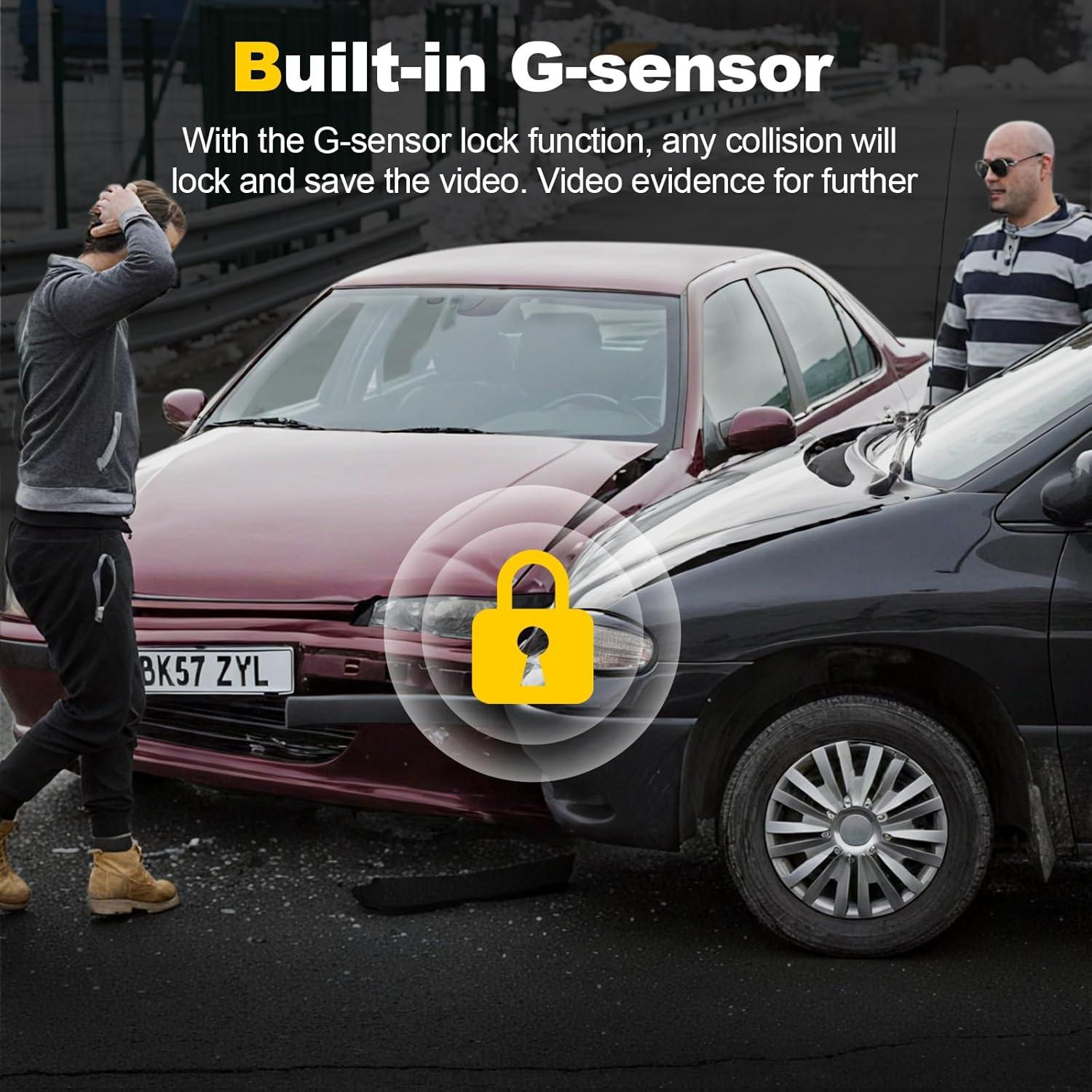 Cámara de tablero 4K Nezion D3 con WiFi y tarjeta SD 64GB