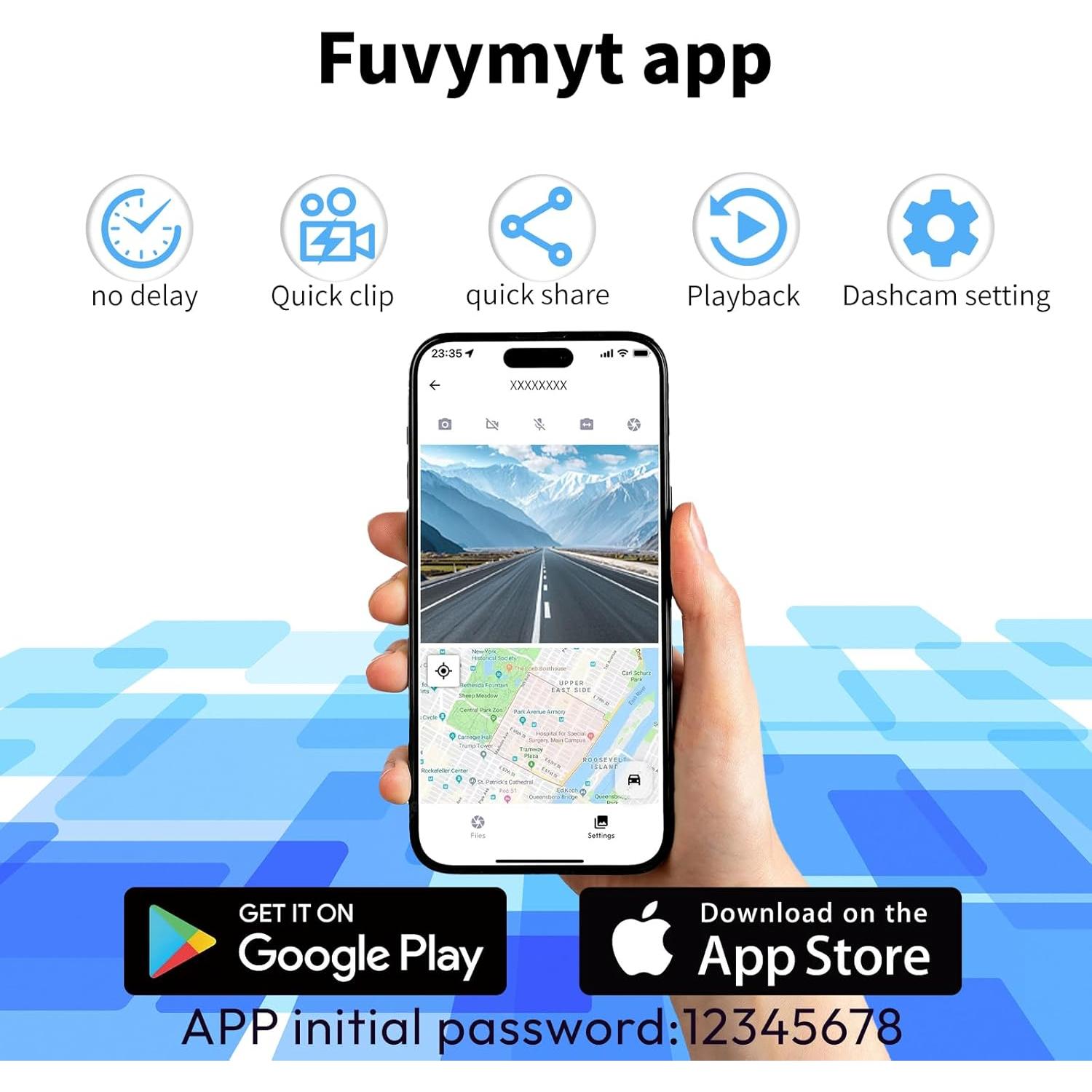 Cámara Dash 4K FUVYMYT para Toyota Camry 2025, Estilo OEM