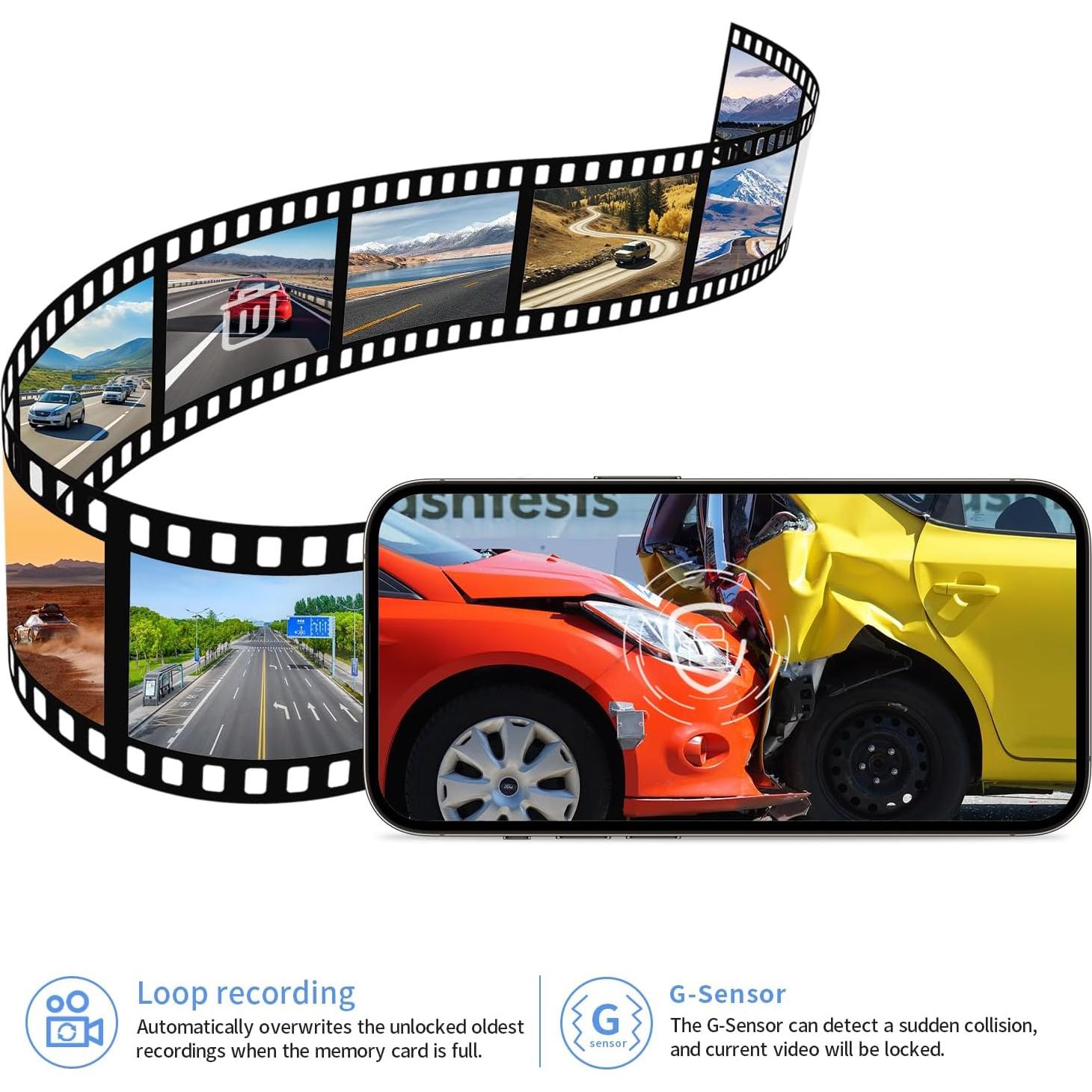 Cámara Dash 4K FUVYMYT para Toyota Camry 2025, Estilo OEM