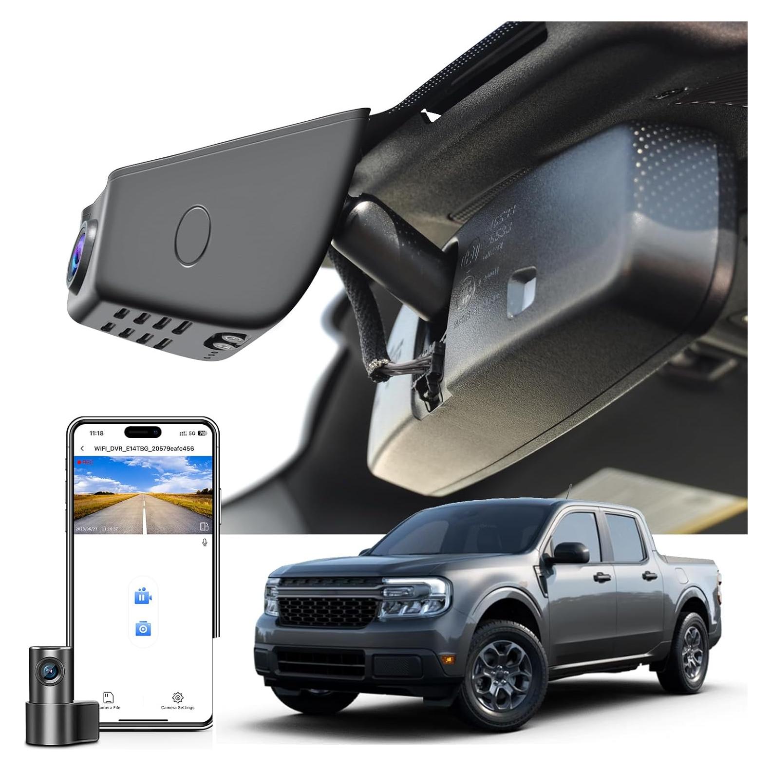 Cámara Dash 4K Mangoal para Ford Maverick 2025, Delantera y Trasera 1080P