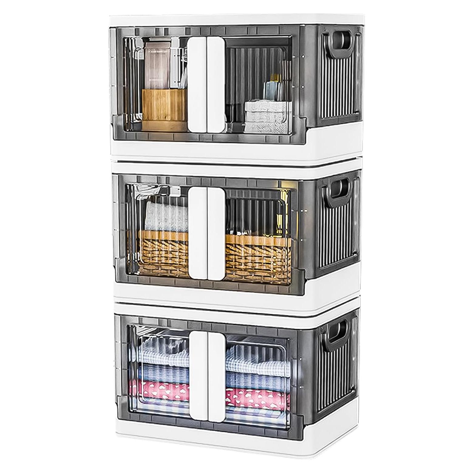 Caja de Almacenamiento Plegable 3 Pack 19 Galones Nuestro Espacio Moderno