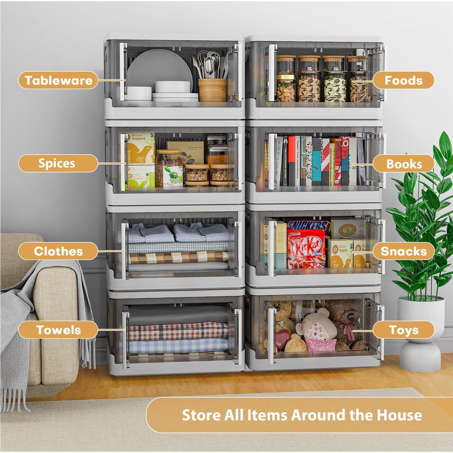 Caja de Almacenamiento Plegable 3 Pack 19 Galones Nuestro Espacio Moderno