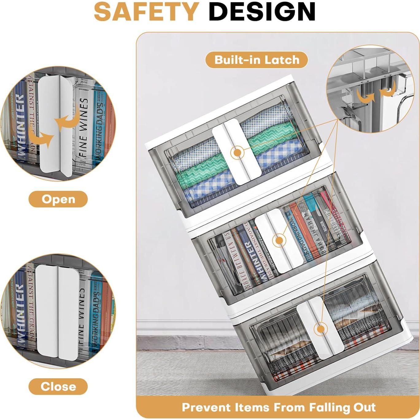 Caja de Almacenamiento Plegable 3 Pack 19 Galones Nuestro Espacio Moderno