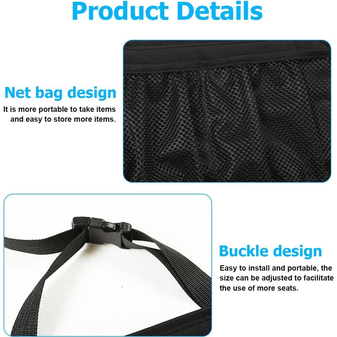 Organizador de Maletero HZEL, Bolsa Plegable 45x34cm Negro