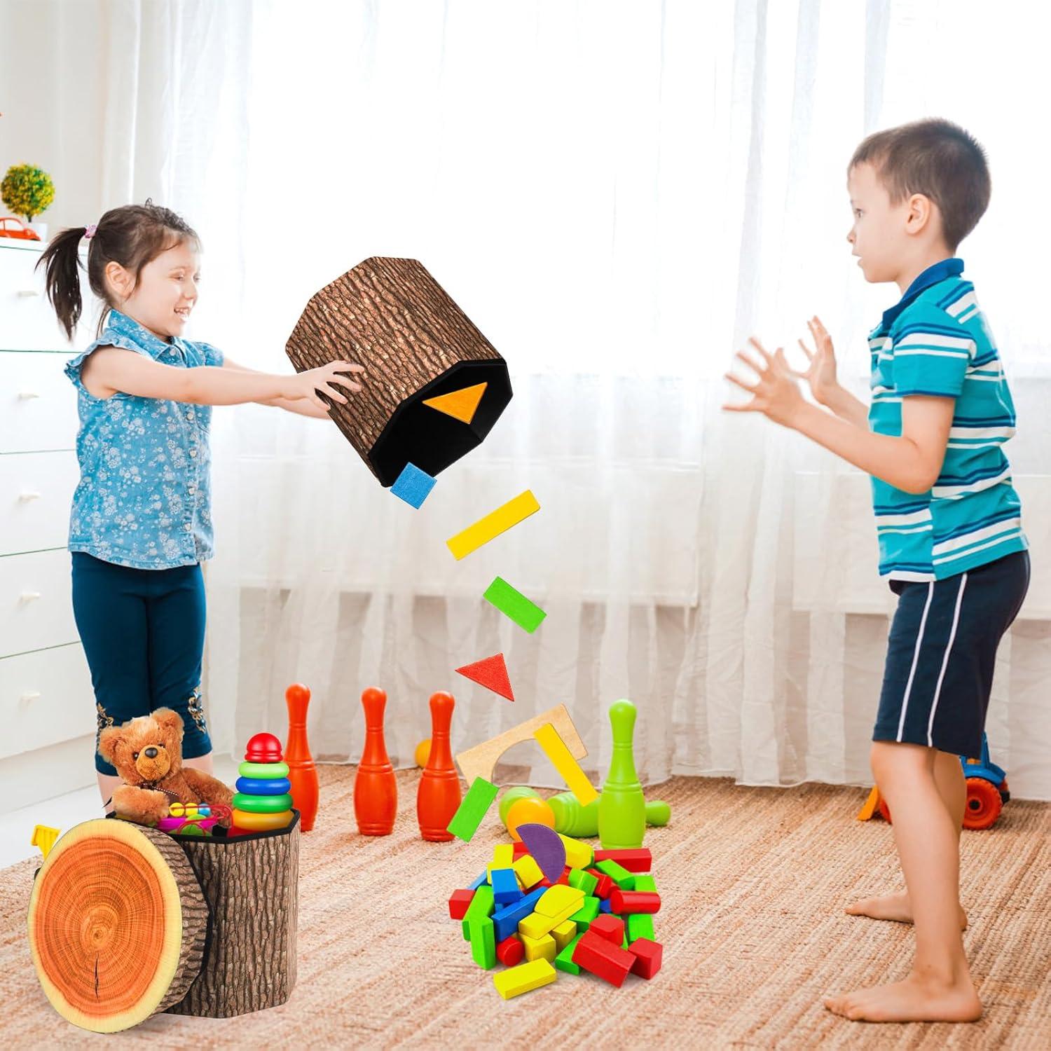 Taburetes de Almacenamiento Plegables Lawei - 3 Piezas 30 cm