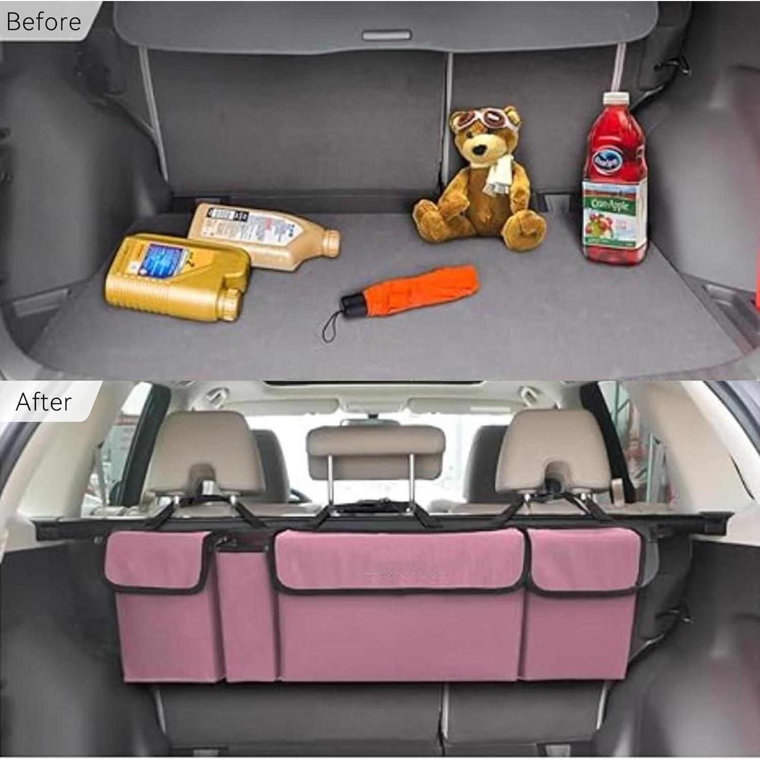 Organizador de Maletero de Coche Honibaoto Rosa Impermeable