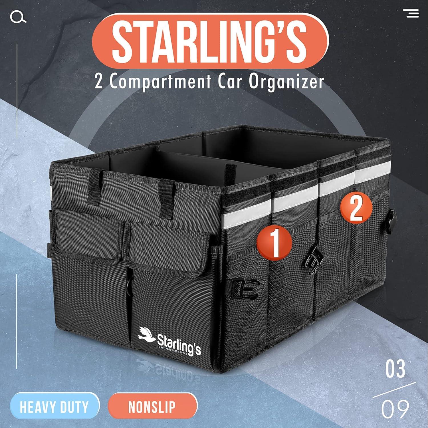Organizador de Maletero Starling Grande Plegable Negro 6.8L