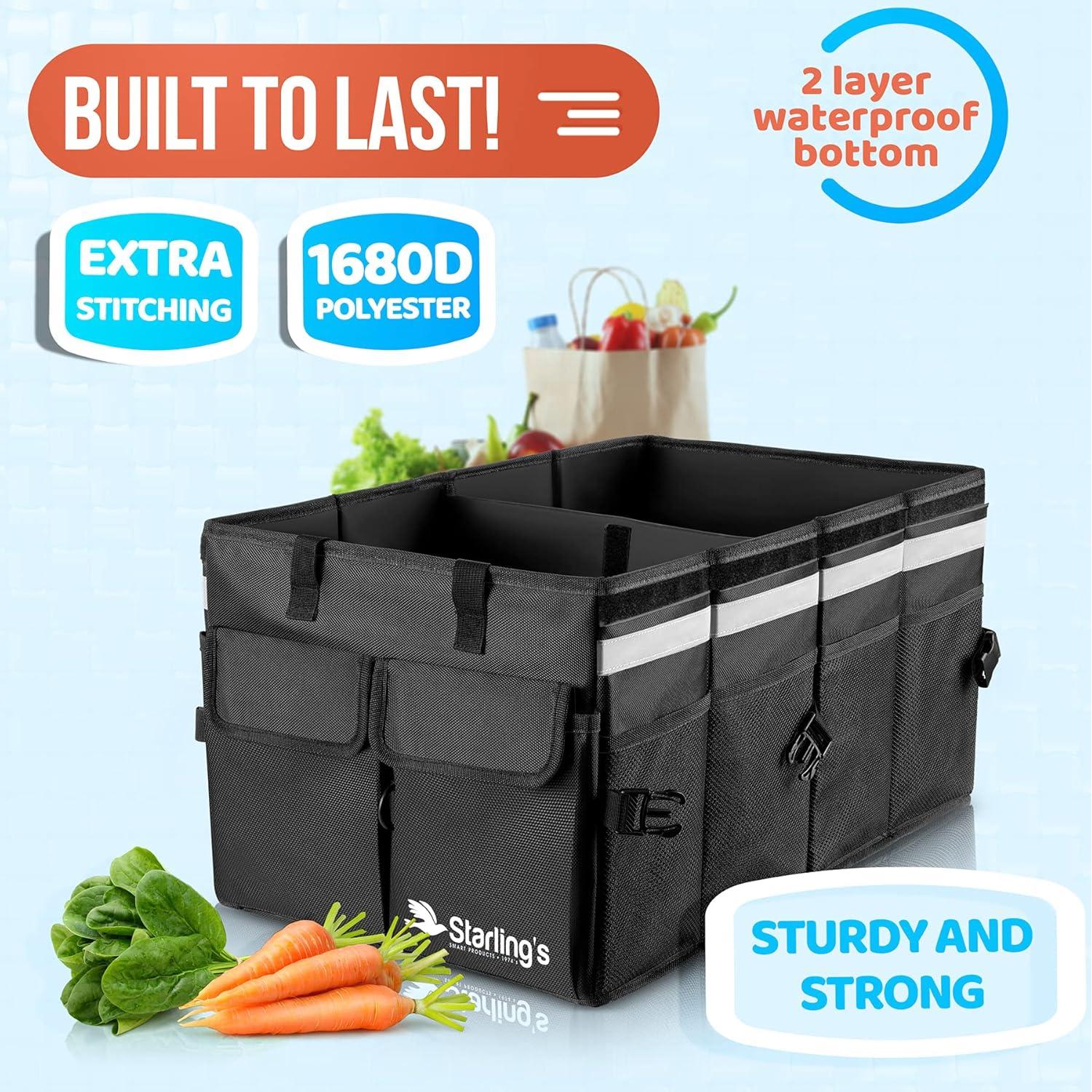 Organizador de Maletero Starling Grande Plegable Negro 6.8L