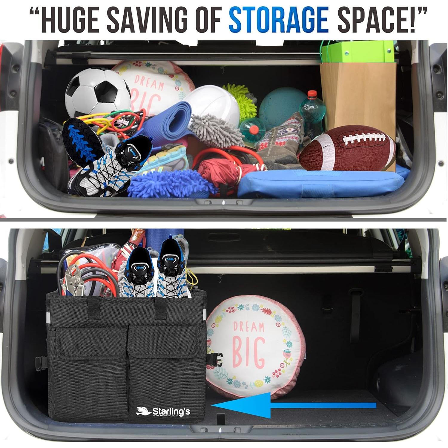 Organizador de Maletero Starling Grande Plegable Negro 6.8L