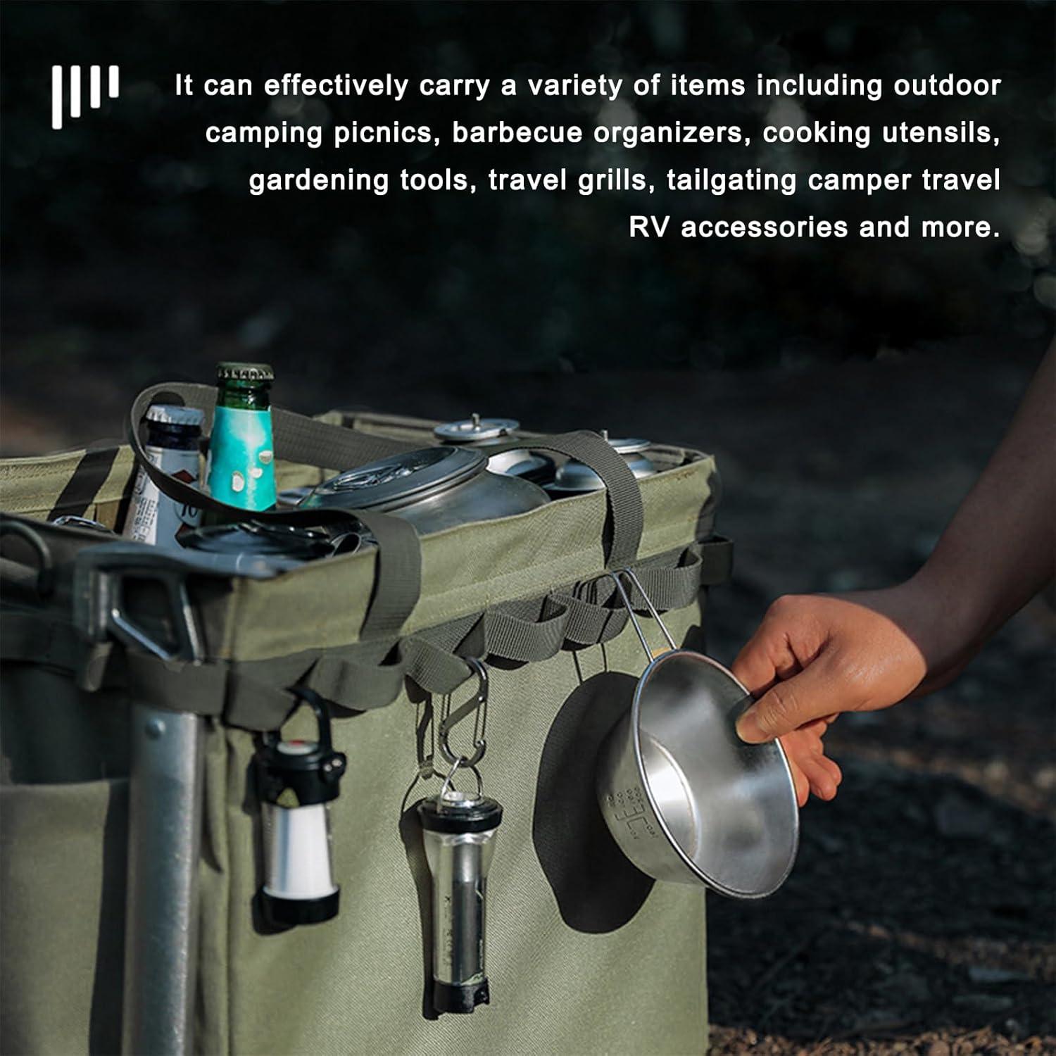 Organizador de Maletero de Coche NYTKL Verde Militar 36.1x24.9x30.5cm