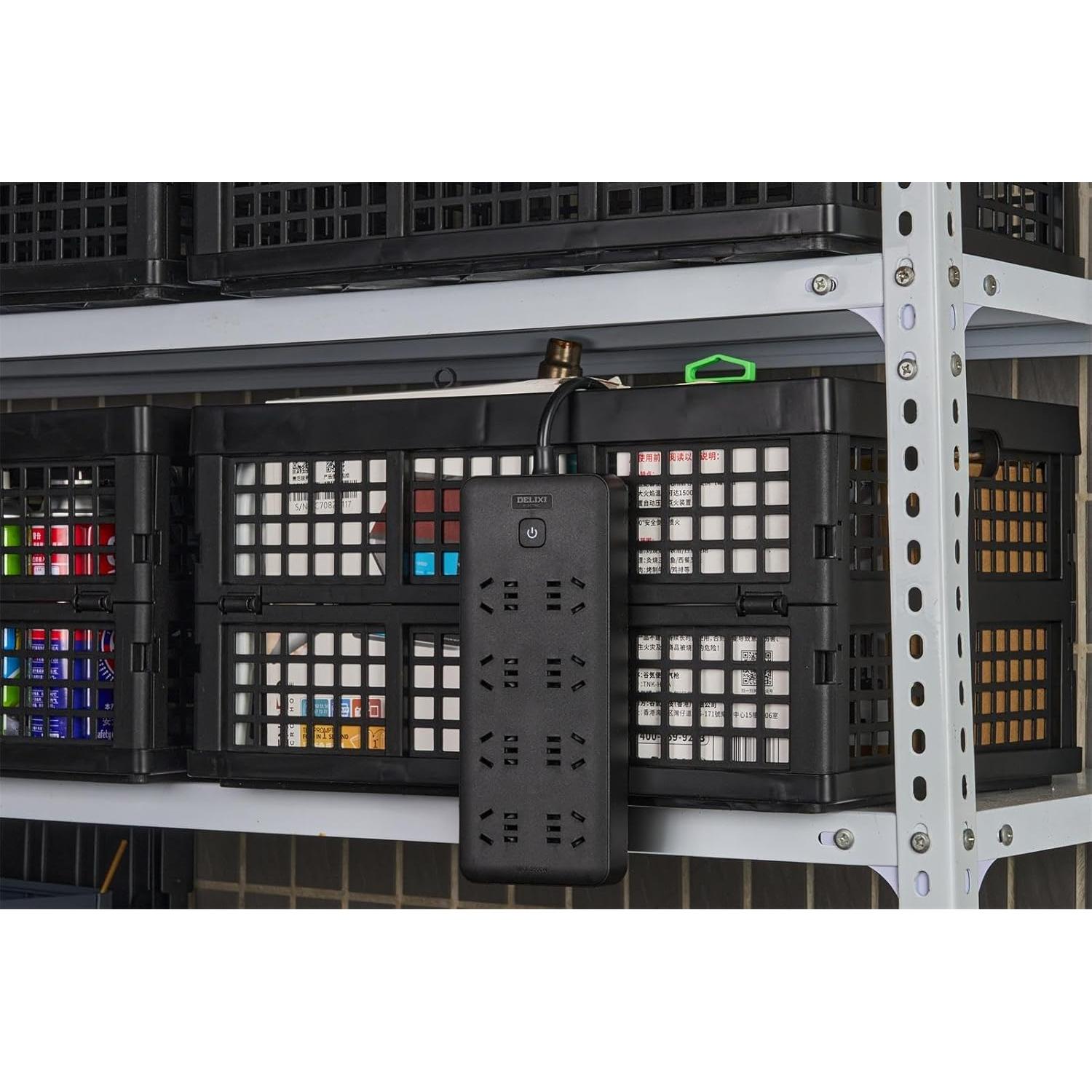 Paquete de 3 Cajas de Almacenamiento Plegables Aebekier 30L Negro