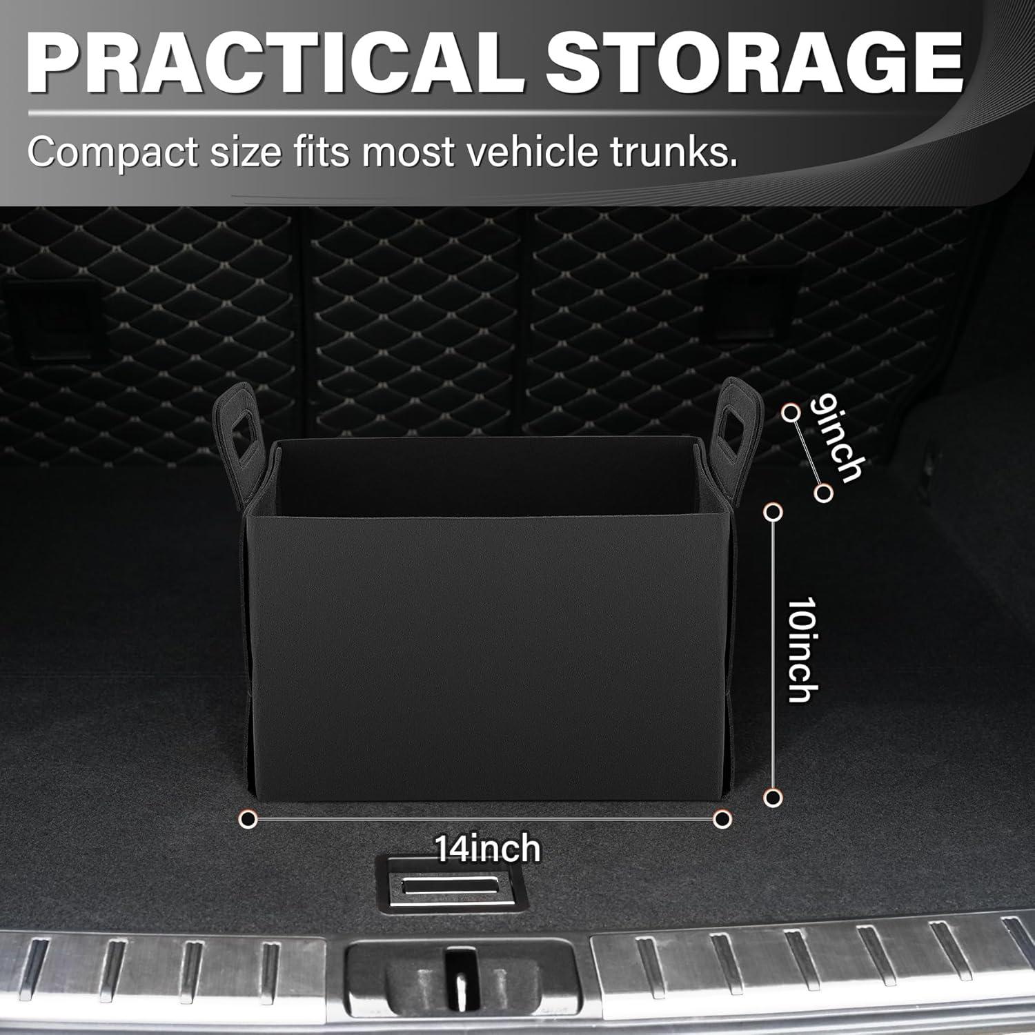 Organizador de Maletero Plegable SINGARO - 2 Unidades Negro