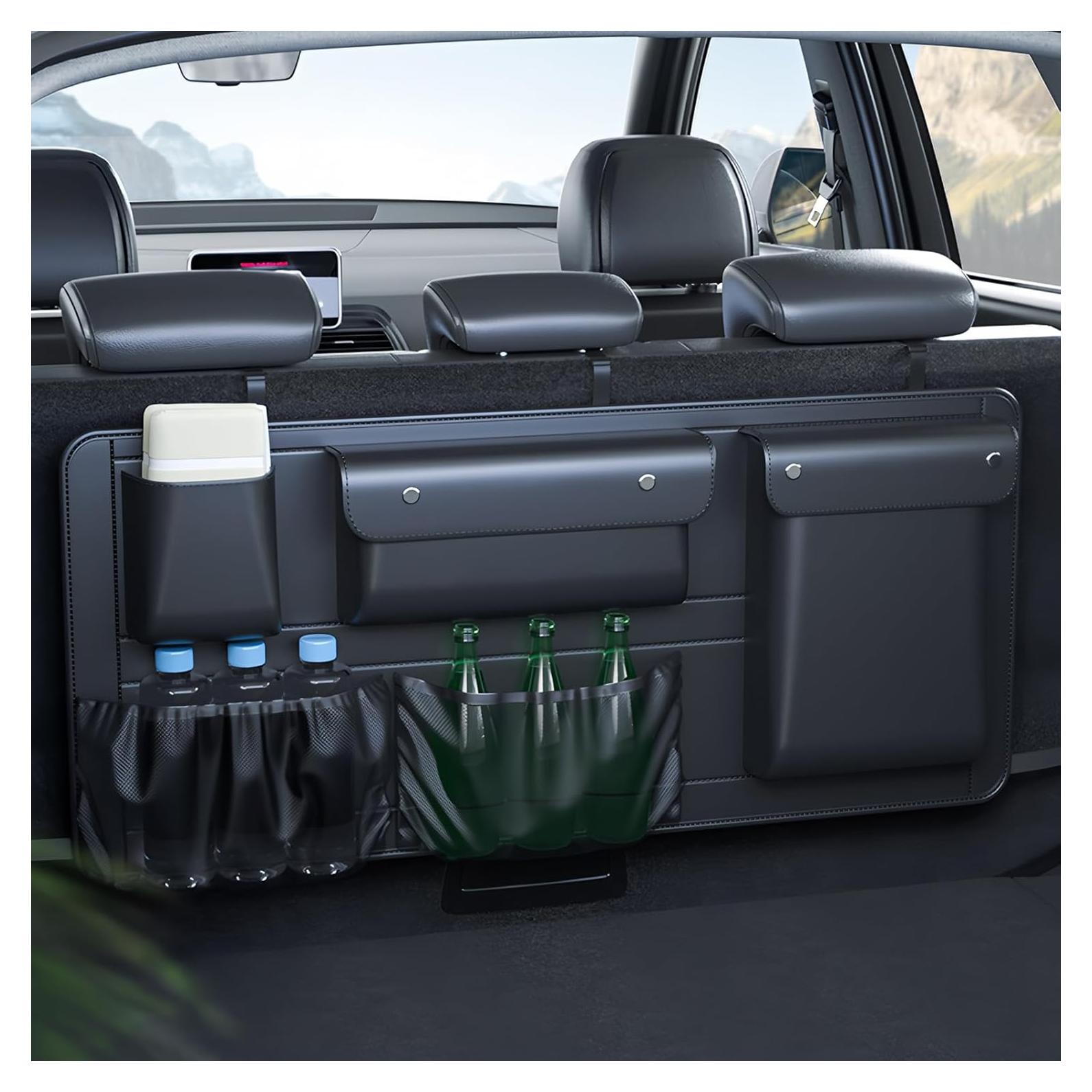 Organizador de Maletero 8T69T Plegable 5 Bolsillos Negro