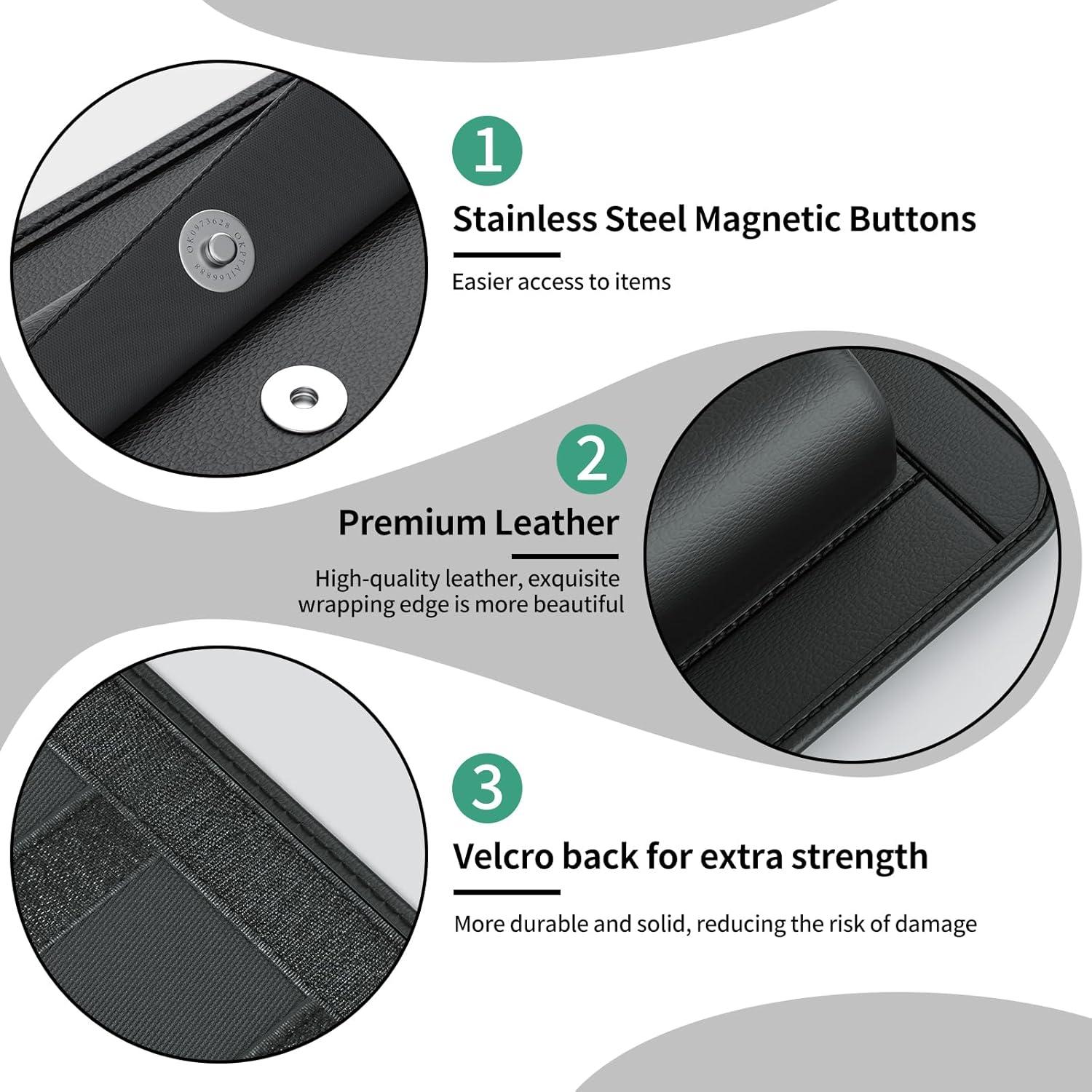 Organizador de Maletero 8T69T Plegable 5 Bolsillos Negro