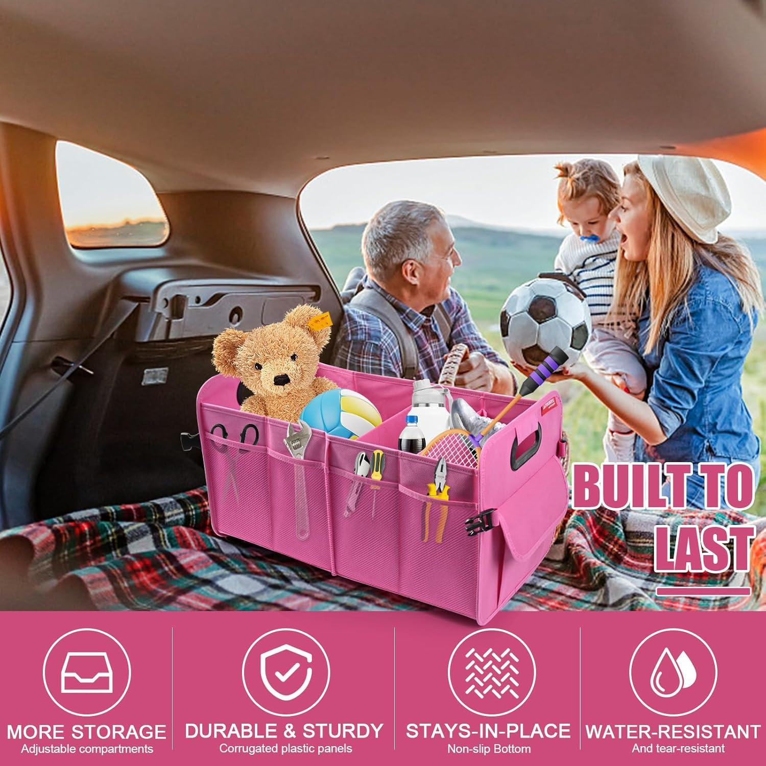 Organizador de Maletero Plegable OEMASSIVE 55L Rosa