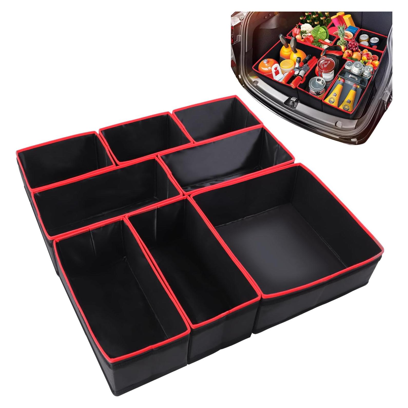 Organizador de Maletero Plegable LOTCAIN 8 Compartimentos Negro