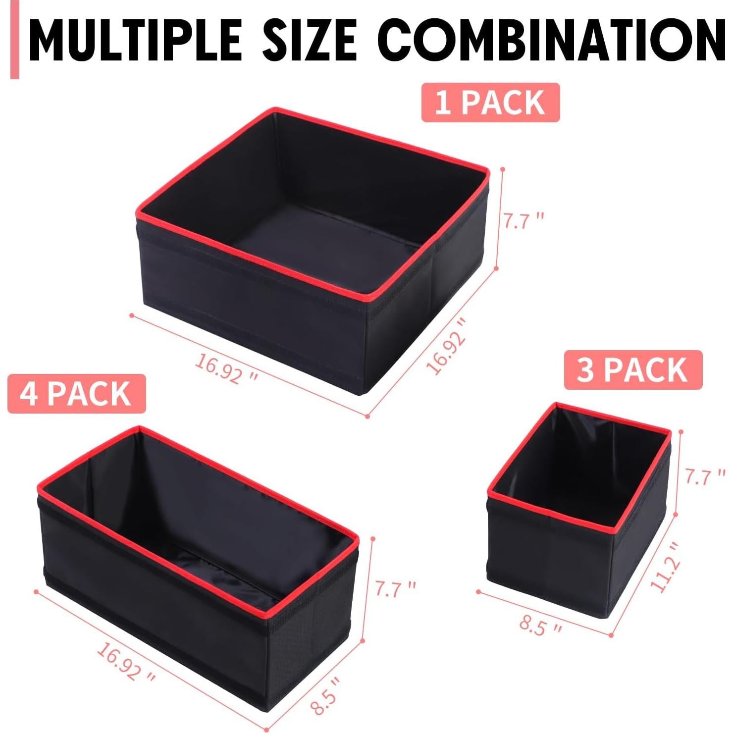 Organizador de Maletero Plegable LOTCAIN 8 Compartimentos Negro