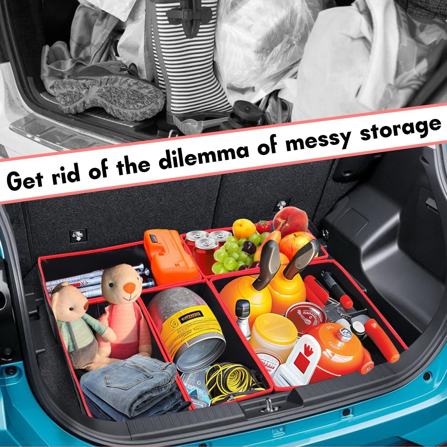 Organizador de Maletero Plegable LOTCAIN 8 Compartimentos Negro