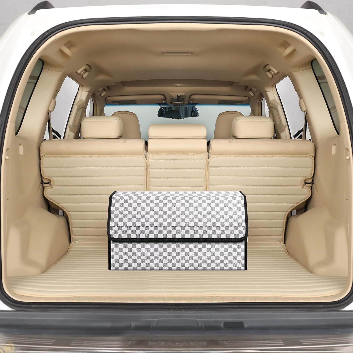 Organizador de Maletero Kingmise Plegable Cuero Grande