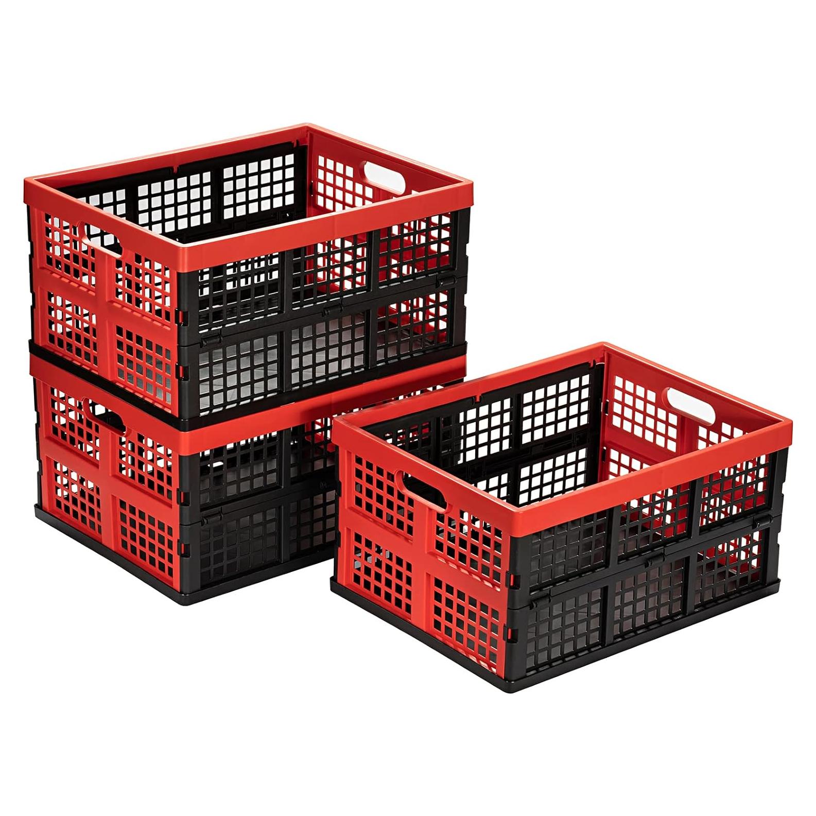 Cajas de Almacenamiento Plegables Esliter 34L - Paquete de 3