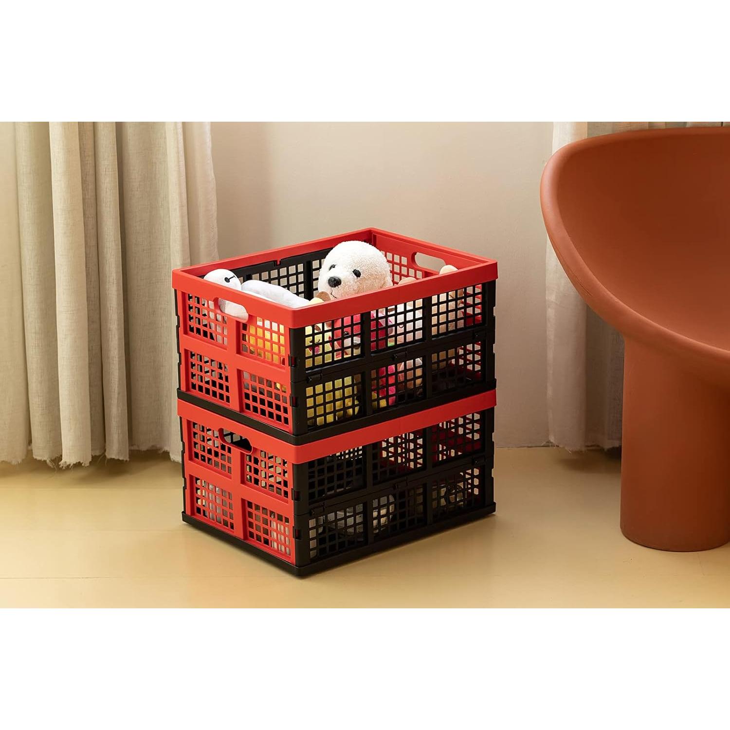 Cajas de Almacenamiento Plegables Esliter 34L - Paquete de 3