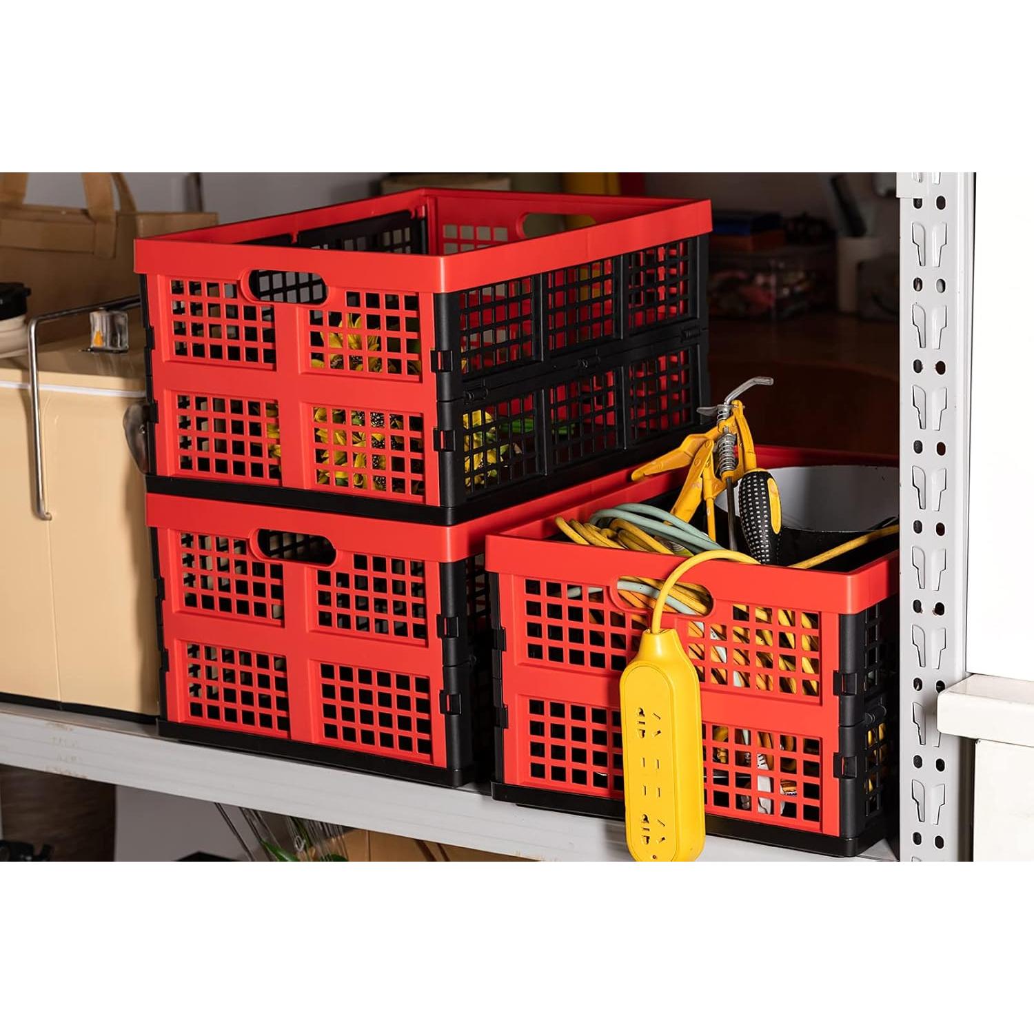 Cajas de Almacenamiento Plegables Esliter 34L - Paquete de 3