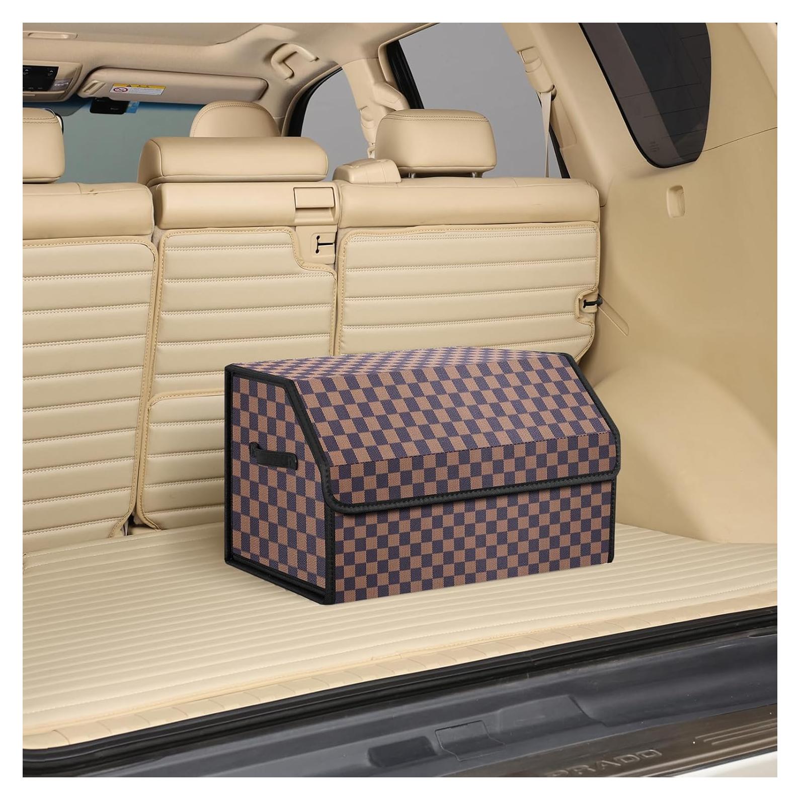 Organizador de Maletero Kingmise Plegable Cuero Mediano