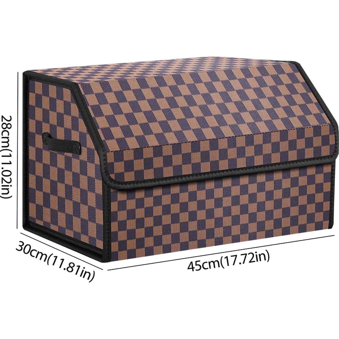 Organizador de Maletero Kingmise Plegable Cuero Mediano