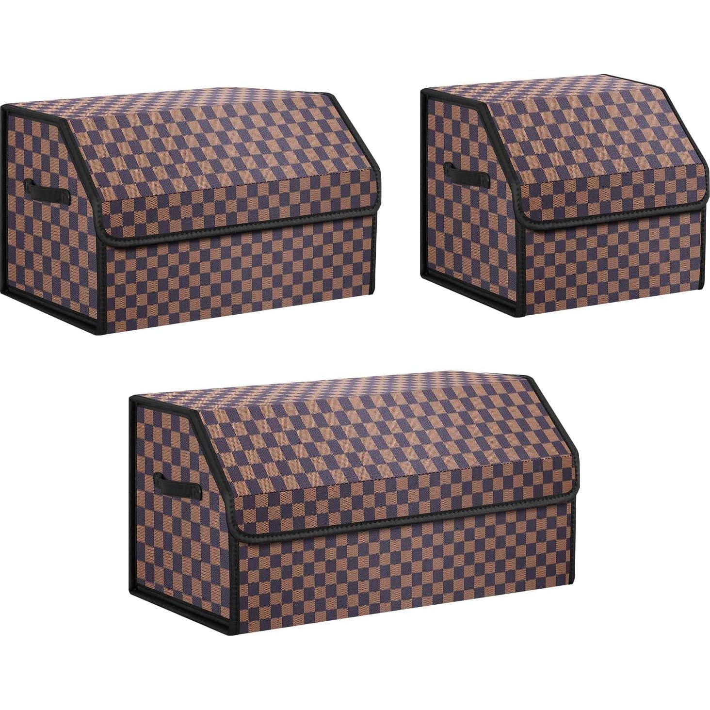 Organizador de Maletero Kingmise Plegable Cuero Mediano