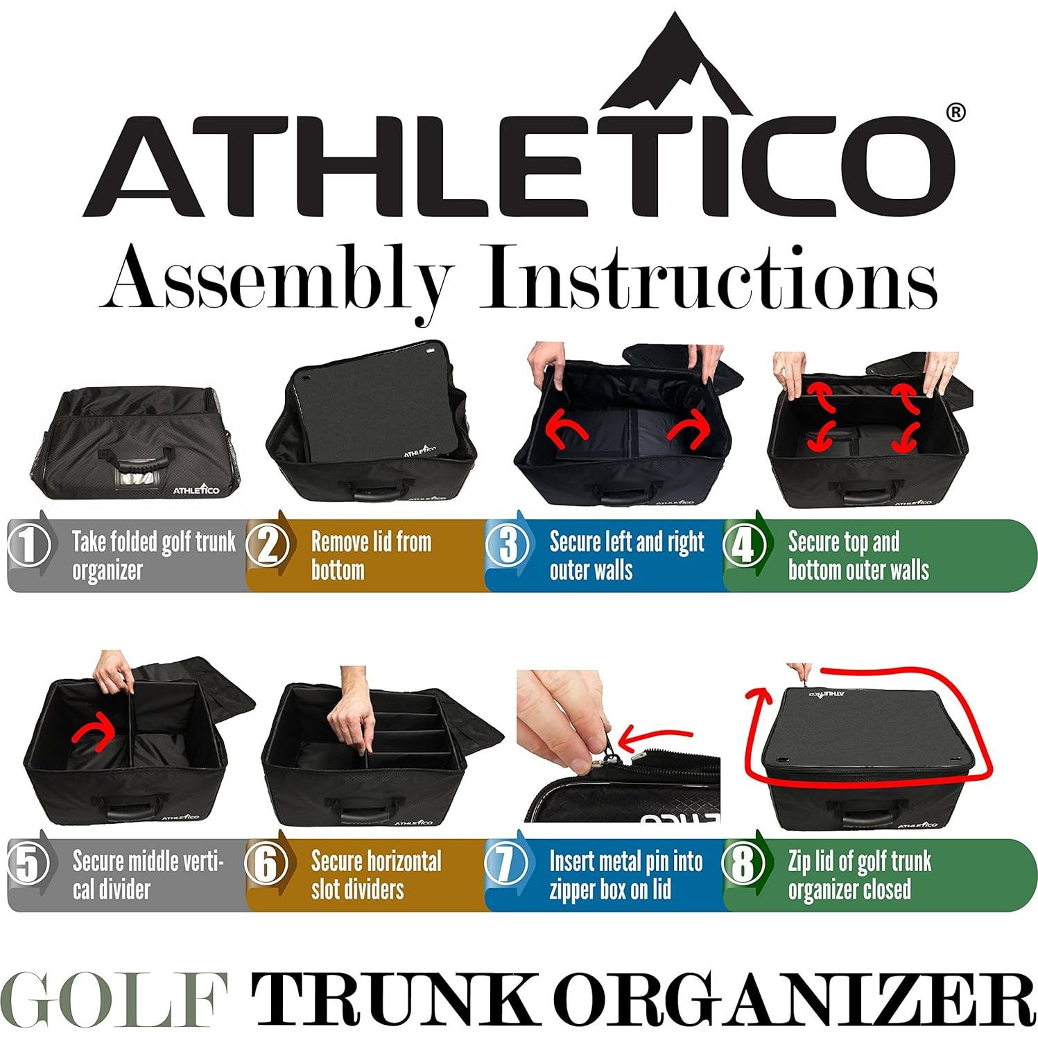 Organizador de Maletero Athletico para Golf - Grande y Plegable