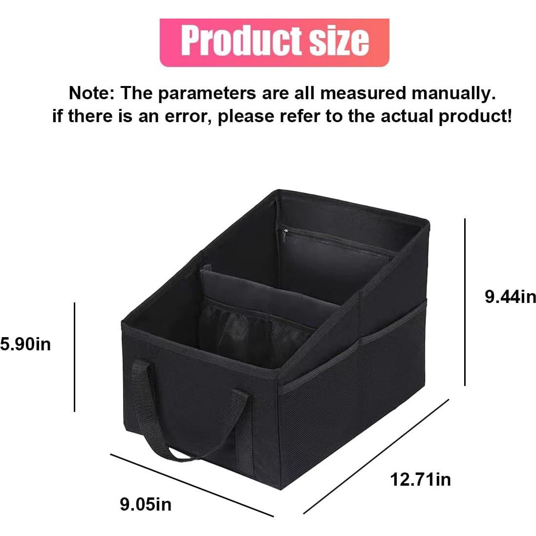 Organizador de Asiento de Coche ZIMISI Negro 32.3x24x23 cm