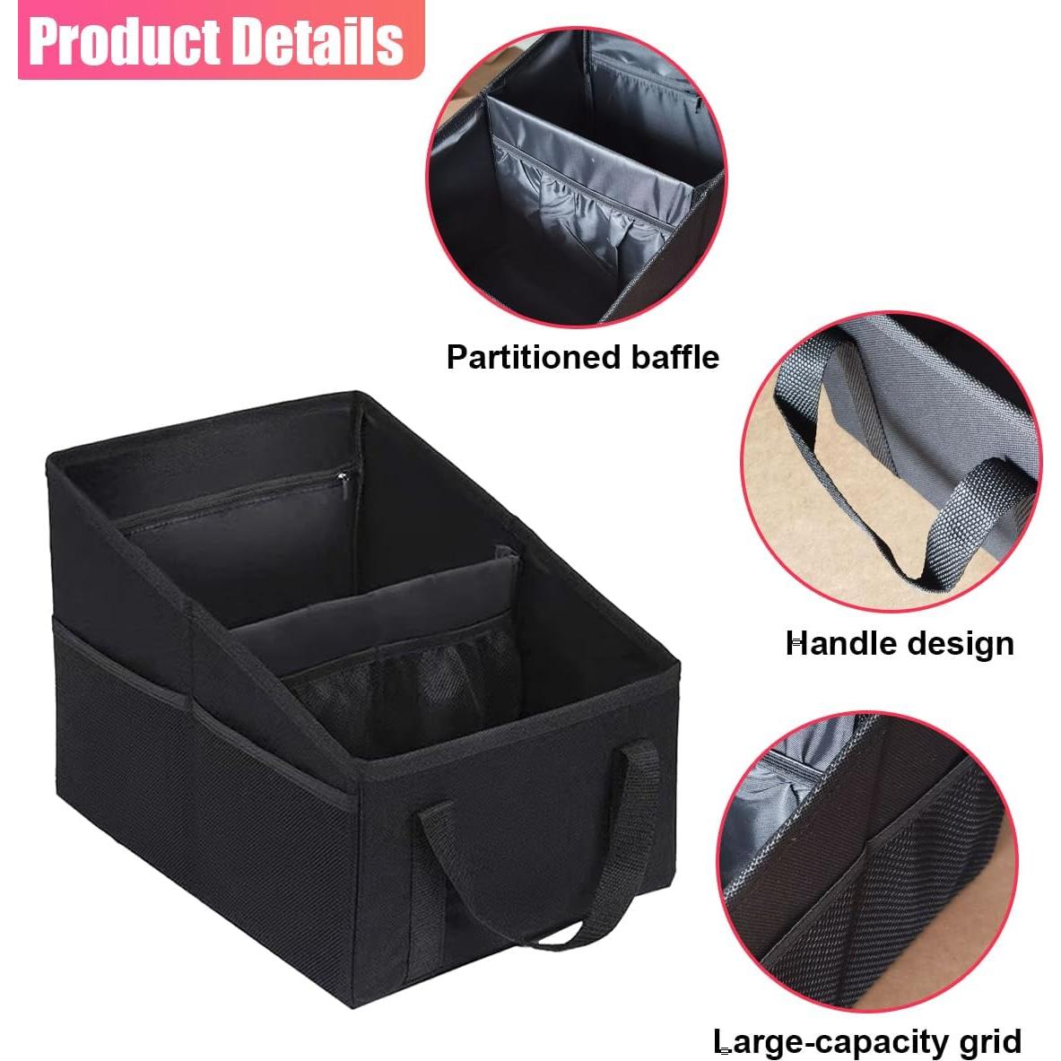 Organizador de Asiento de Coche ZIMISI Negro 32.3x24x23 cm