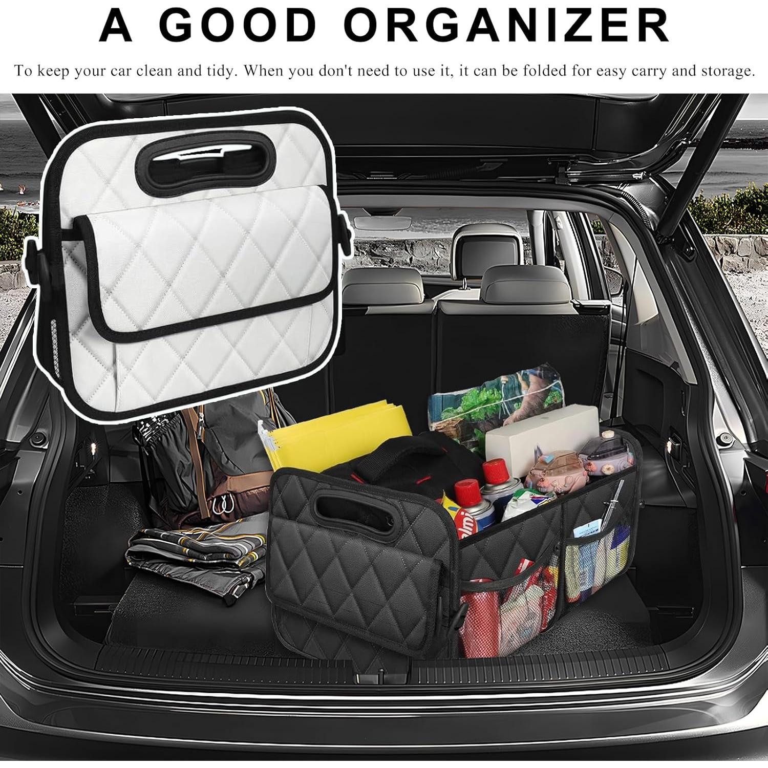 Organizador de Maletero de Coche NYTKL Blanco Impermeable