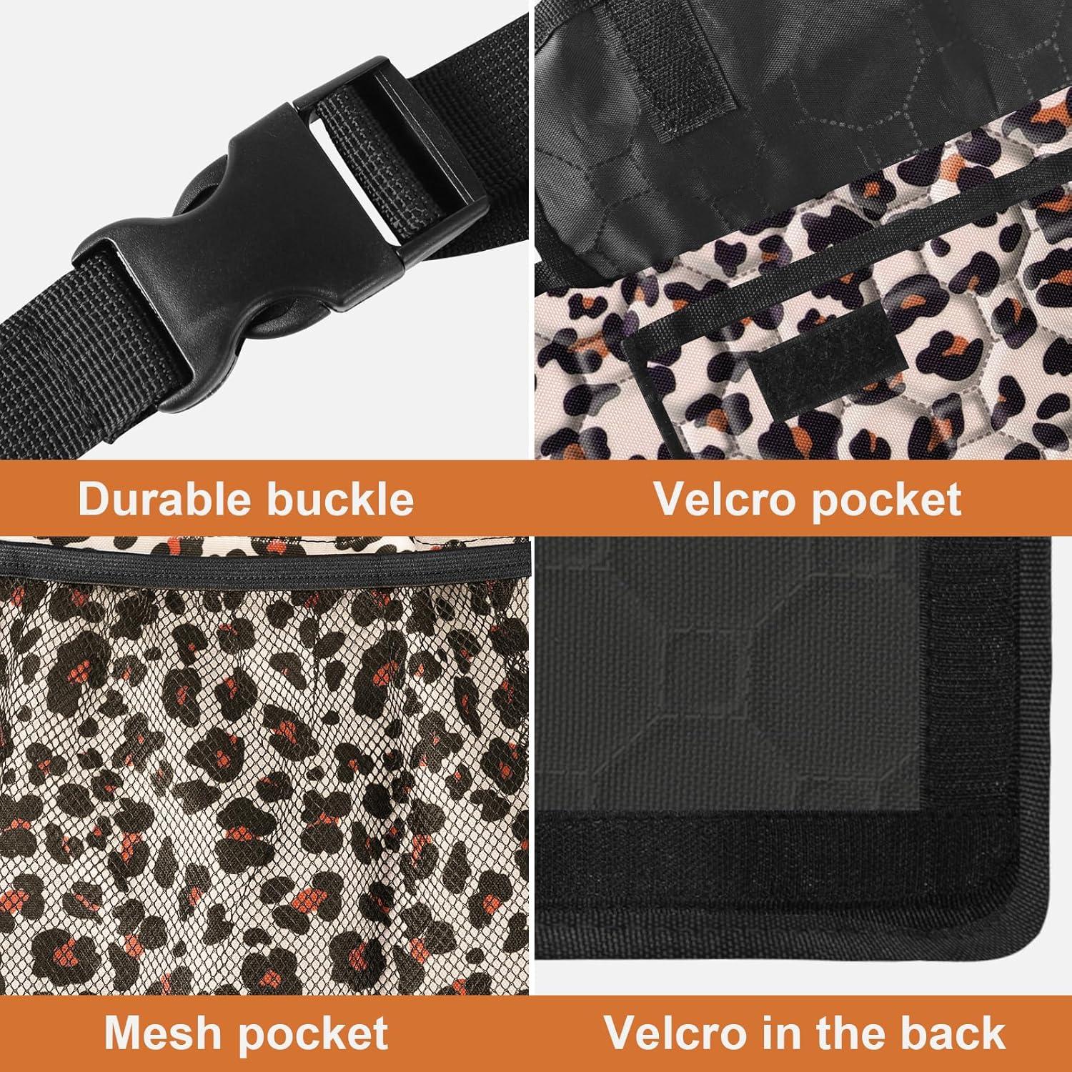 Organizador de Maletero de Coche esouler 106.68x45.72cm Leopardo